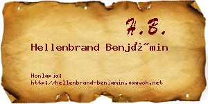 Hellenbrand Benjámin névjegykártya